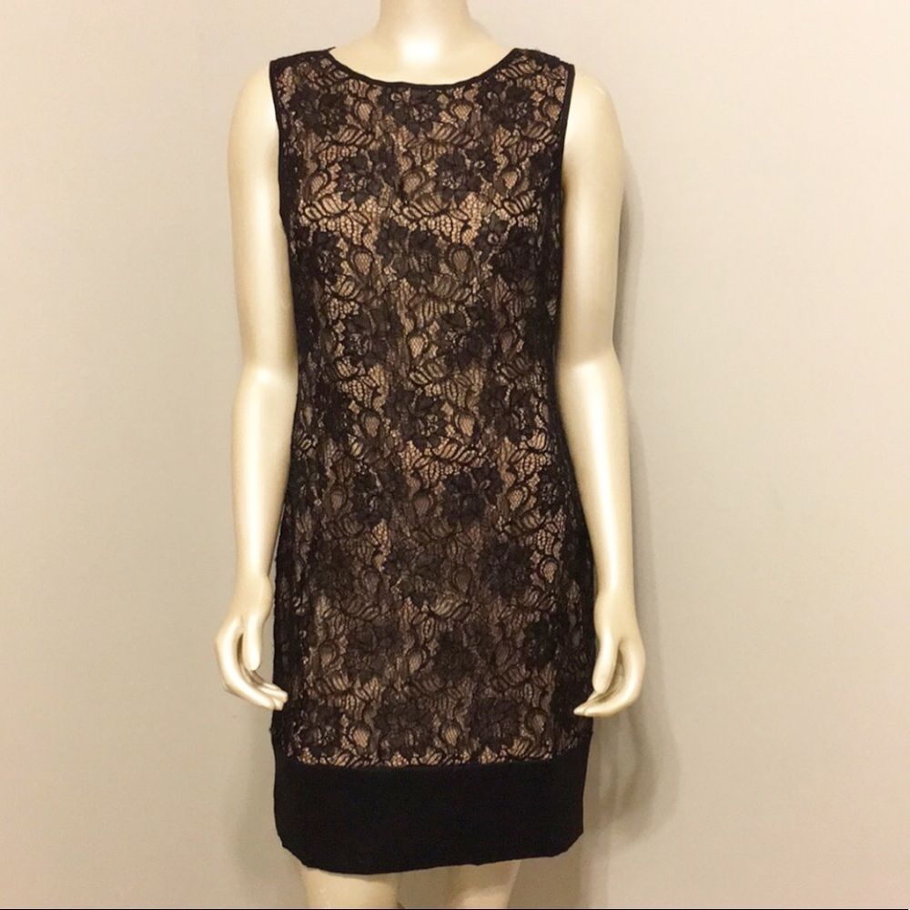 Cache black lace dress